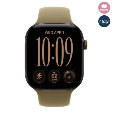 Apple Watch Series 12 GPS 42mm Dark Bronze Aluminium Case with Olive Sport Band - S/M